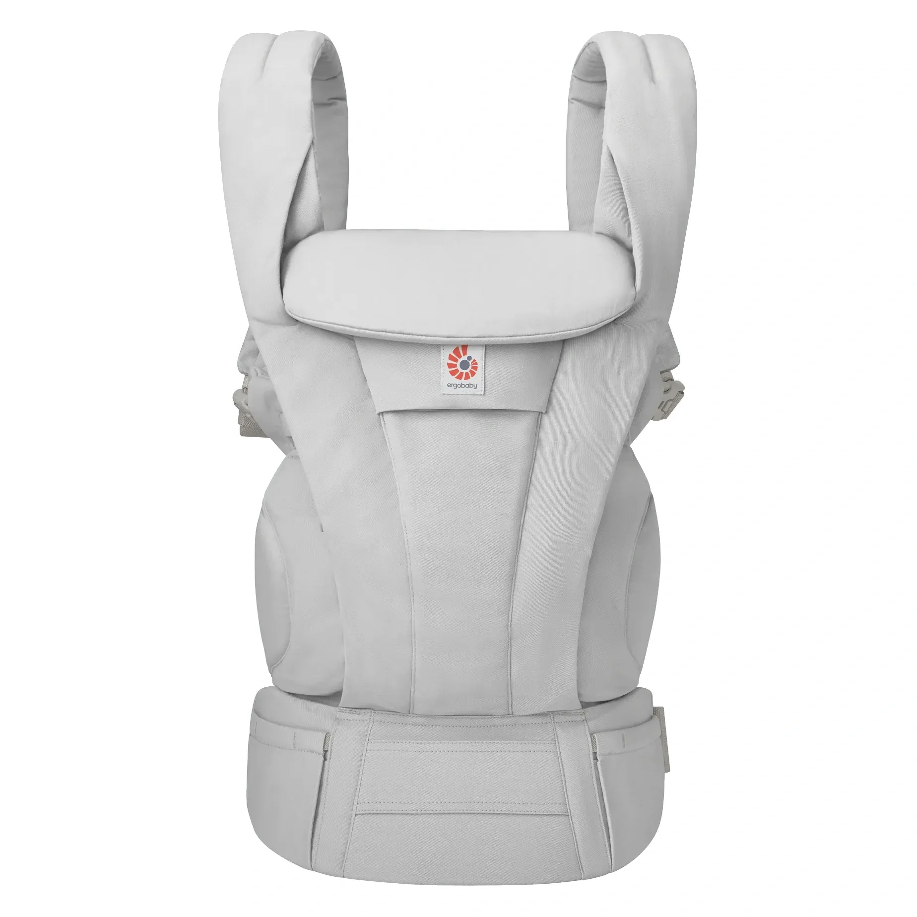 Ergobaby Omni Deluxe спереди — эргономичная переноска цвета жемчуг